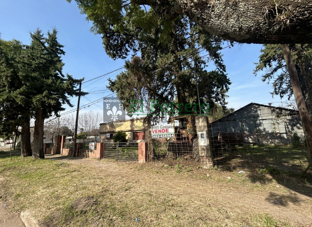 Casa + terreno + galpon 