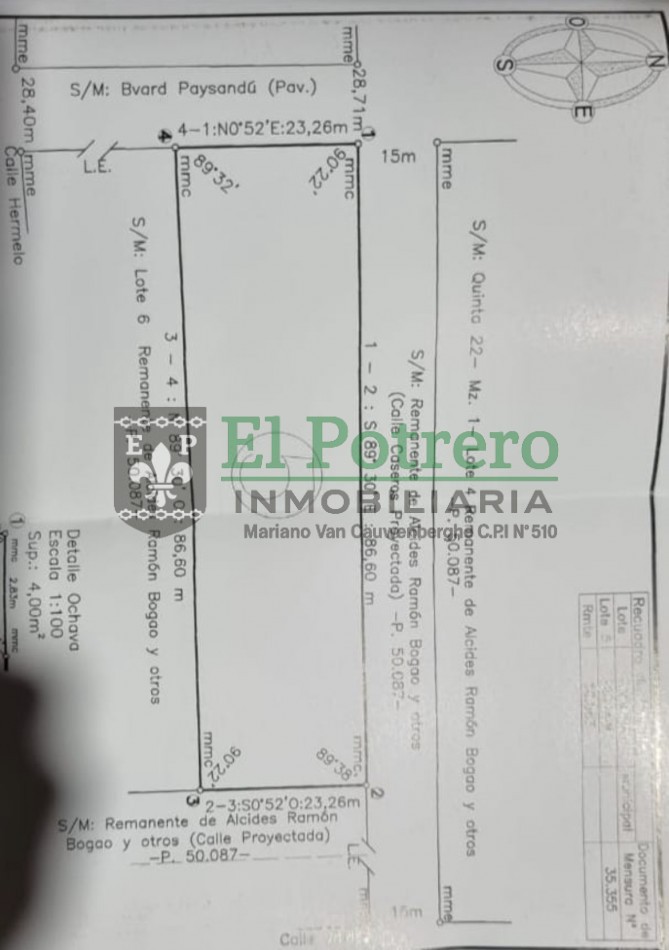 Amplio terreno calle Paysandu