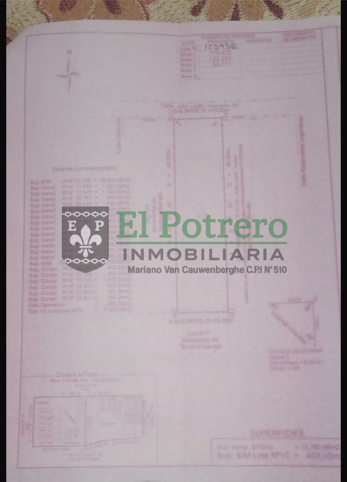Terreno frente a Sociedad Rural